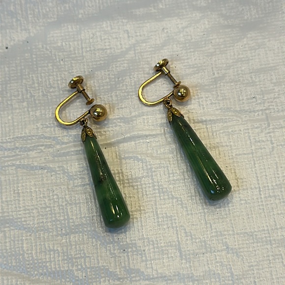 Lot of 5 pairs of vintage screw back earrings - Picture 4 of 8